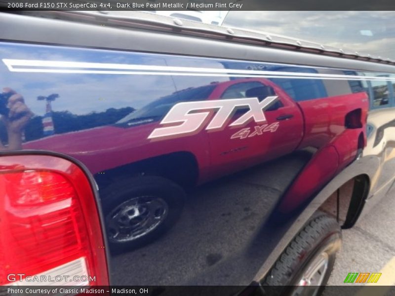 Dark Blue Pearl Metallic / Medium Flint Grey 2008 Ford F150 STX SuperCab 4x4