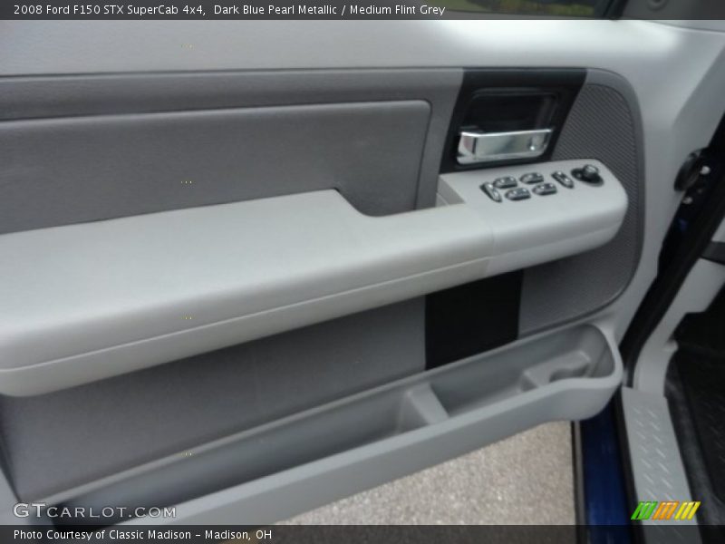 Dark Blue Pearl Metallic / Medium Flint Grey 2008 Ford F150 STX SuperCab 4x4