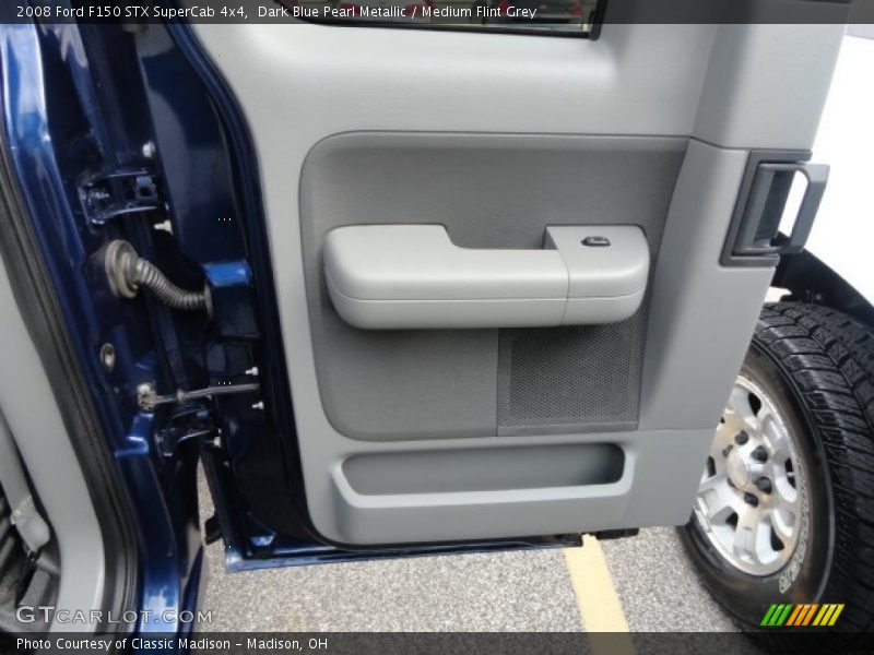 Dark Blue Pearl Metallic / Medium Flint Grey 2008 Ford F150 STX SuperCab 4x4