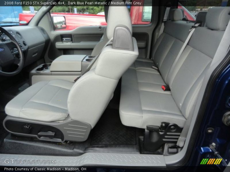 Dark Blue Pearl Metallic / Medium Flint Grey 2008 Ford F150 STX SuperCab 4x4