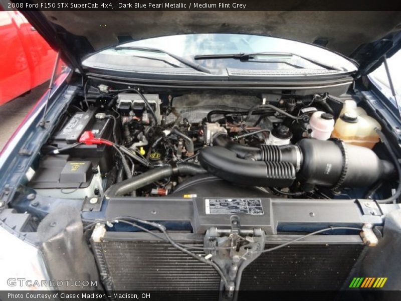 Dark Blue Pearl Metallic / Medium Flint Grey 2008 Ford F150 STX SuperCab 4x4