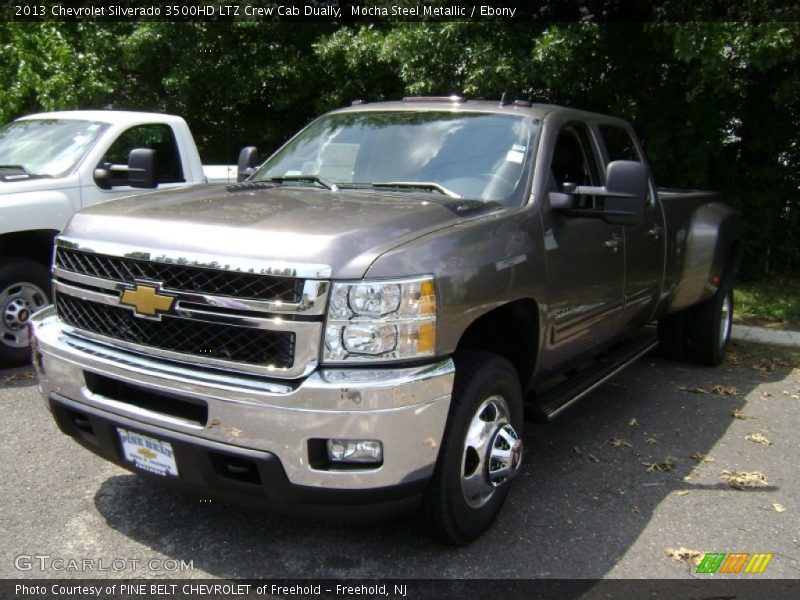 Mocha Steel Metallic / Ebony 2013 Chevrolet Silverado 3500HD LTZ Crew Cab Dually
