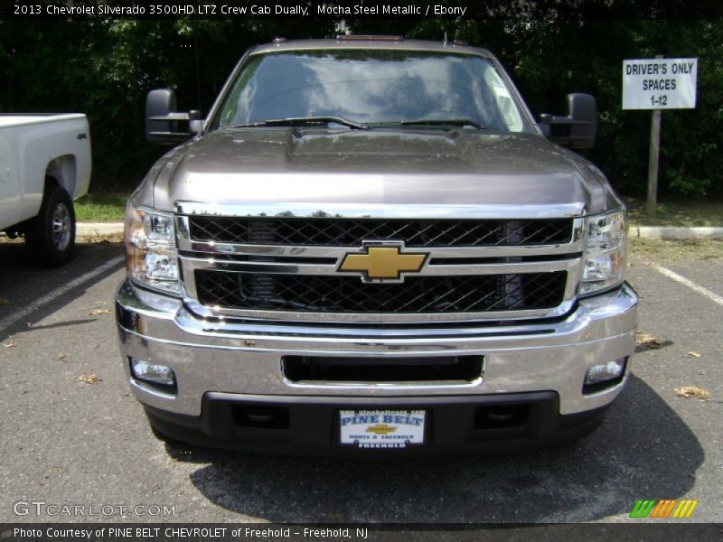 Mocha Steel Metallic / Ebony 2013 Chevrolet Silverado 3500HD LTZ Crew Cab Dually