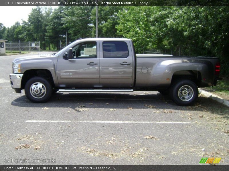 Mocha Steel Metallic / Ebony 2013 Chevrolet Silverado 3500HD LTZ Crew Cab Dually
