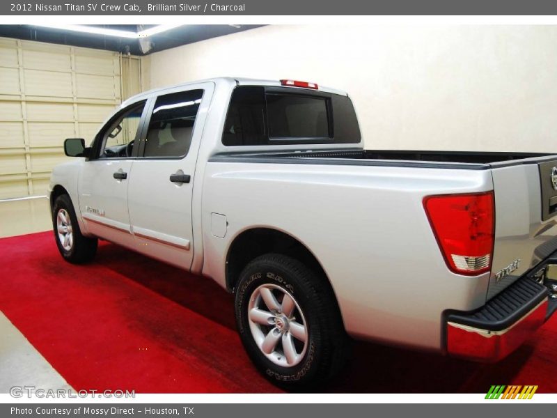 Brilliant Silver / Charcoal 2012 Nissan Titan SV Crew Cab
