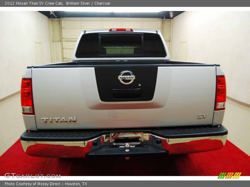 Brilliant Silver / Charcoal 2012 Nissan Titan SV Crew Cab