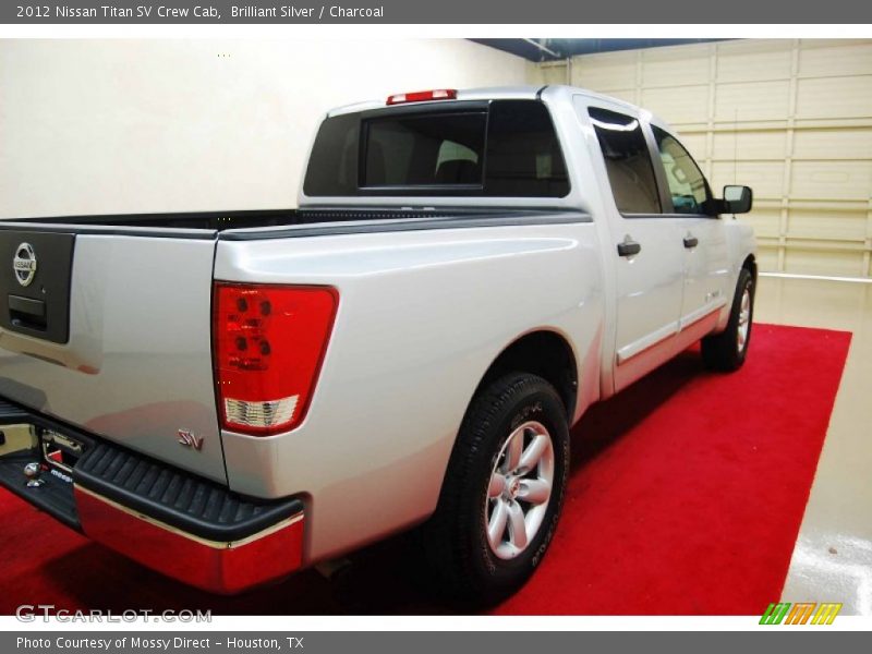 Brilliant Silver / Charcoal 2012 Nissan Titan SV Crew Cab