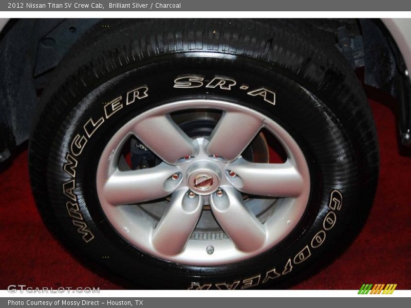 Brilliant Silver / Charcoal 2012 Nissan Titan SV Crew Cab