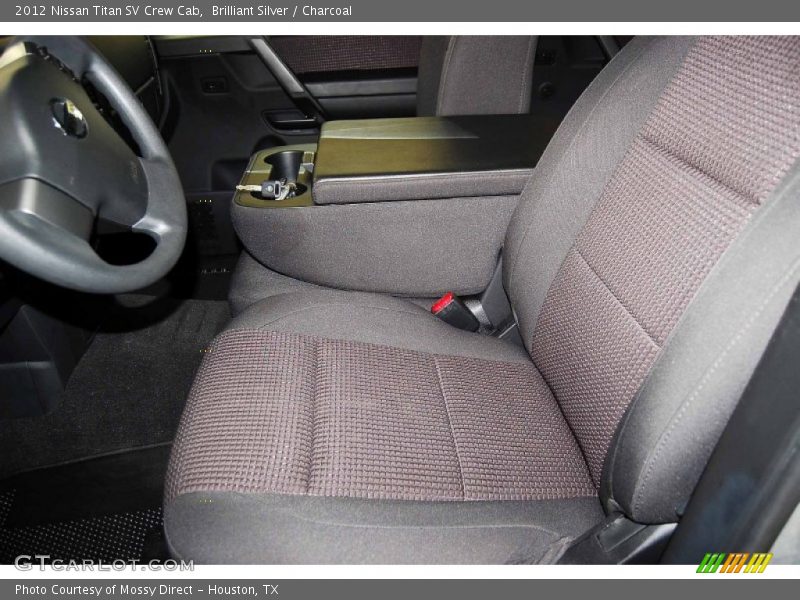 Brilliant Silver / Charcoal 2012 Nissan Titan SV Crew Cab