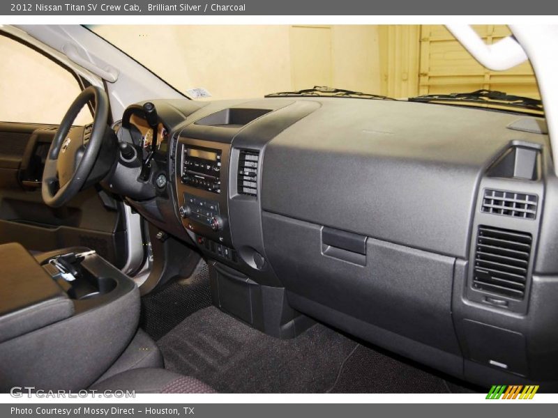 Brilliant Silver / Charcoal 2012 Nissan Titan SV Crew Cab