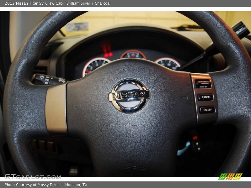 Brilliant Silver / Charcoal 2012 Nissan Titan SV Crew Cab