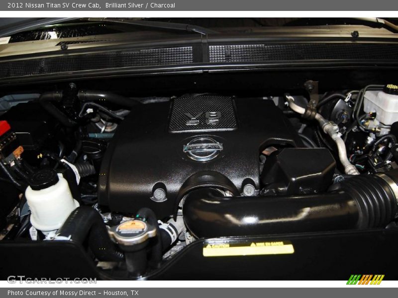 Brilliant Silver / Charcoal 2012 Nissan Titan SV Crew Cab