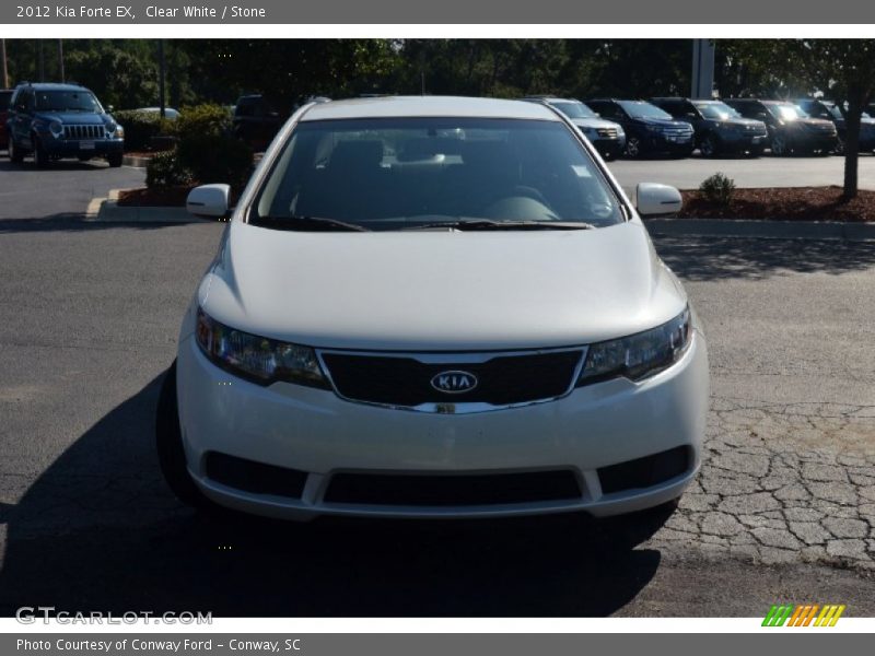 Clear White / Stone 2012 Kia Forte EX