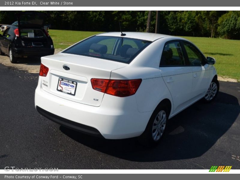 Clear White / Stone 2012 Kia Forte EX