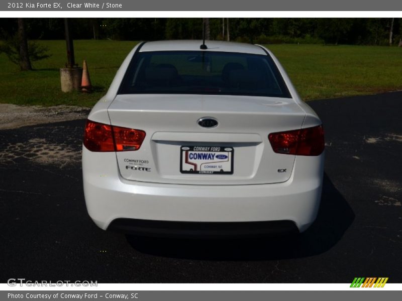 Clear White / Stone 2012 Kia Forte EX