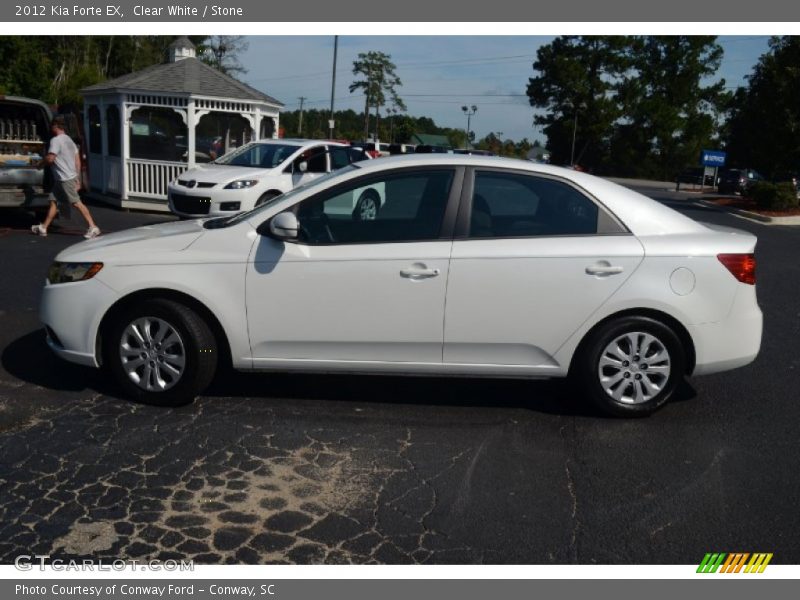 Clear White / Stone 2012 Kia Forte EX