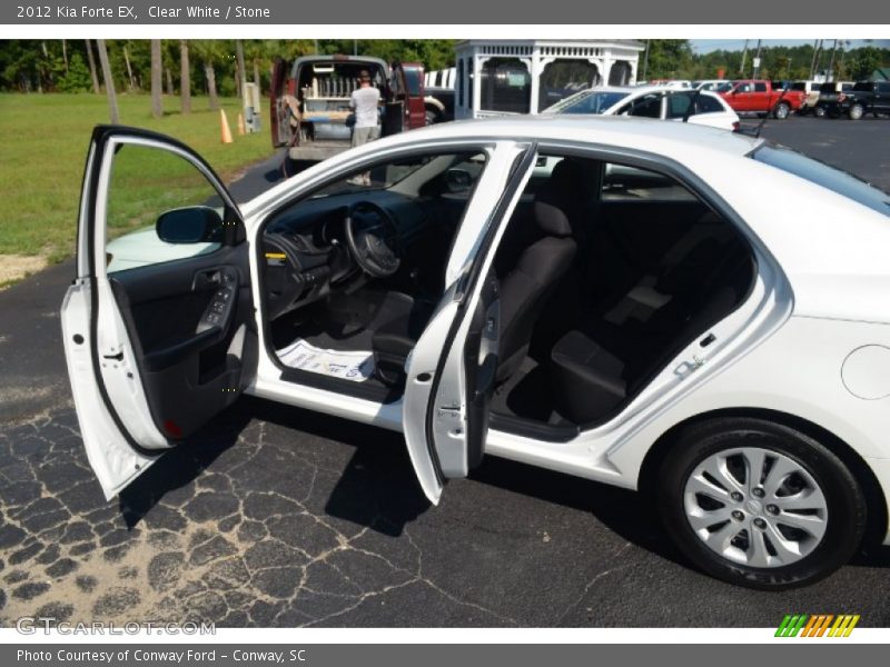 Clear White / Stone 2012 Kia Forte EX