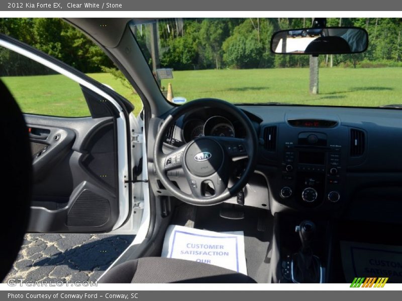 Clear White / Stone 2012 Kia Forte EX