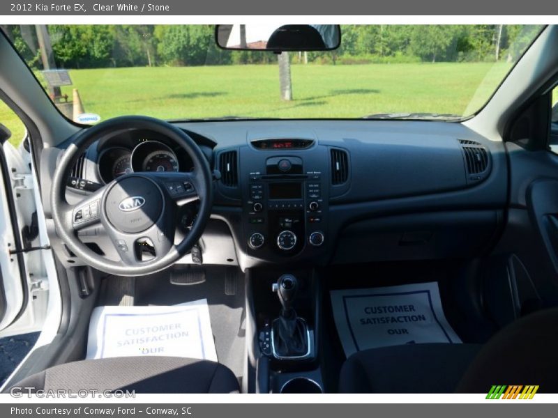 Clear White / Stone 2012 Kia Forte EX