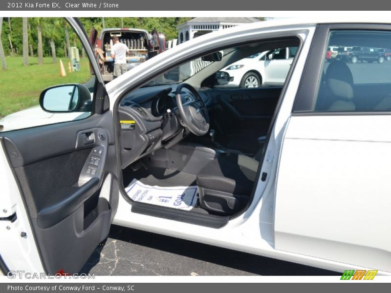 Clear White / Stone 2012 Kia Forte EX