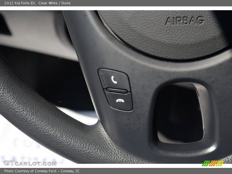 Clear White / Stone 2012 Kia Forte EX