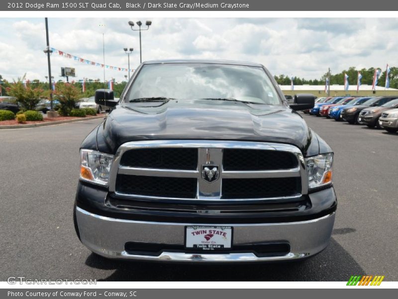 Black / Dark Slate Gray/Medium Graystone 2012 Dodge Ram 1500 SLT Quad Cab