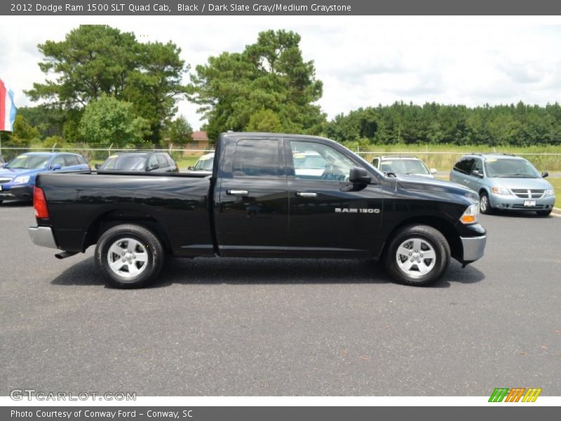 Black / Dark Slate Gray/Medium Graystone 2012 Dodge Ram 1500 SLT Quad Cab