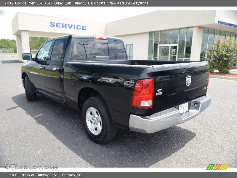 Black / Dark Slate Gray/Medium Graystone 2012 Dodge Ram 1500 SLT Quad Cab
