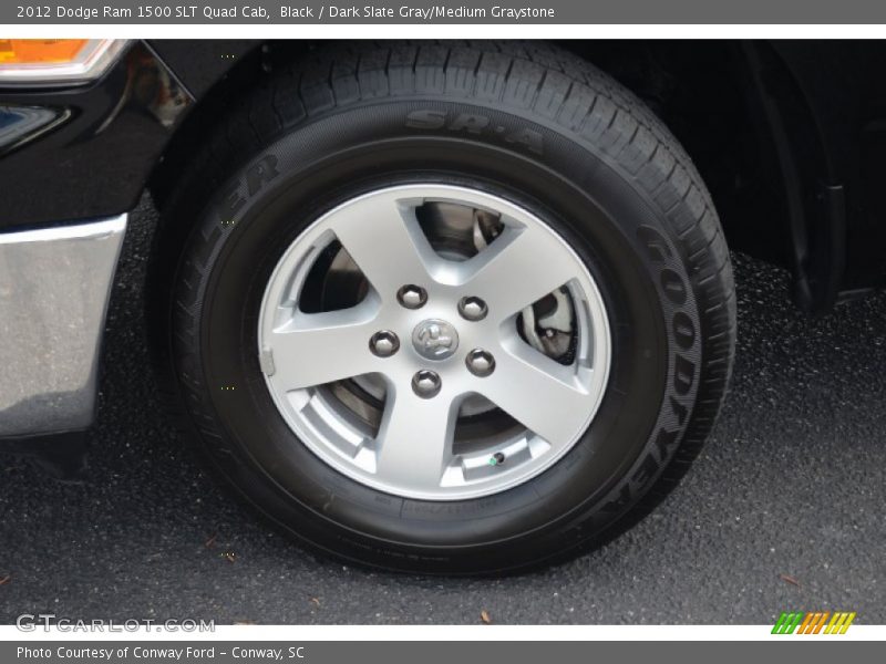 Black / Dark Slate Gray/Medium Graystone 2012 Dodge Ram 1500 SLT Quad Cab