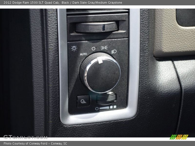 Black / Dark Slate Gray/Medium Graystone 2012 Dodge Ram 1500 SLT Quad Cab
