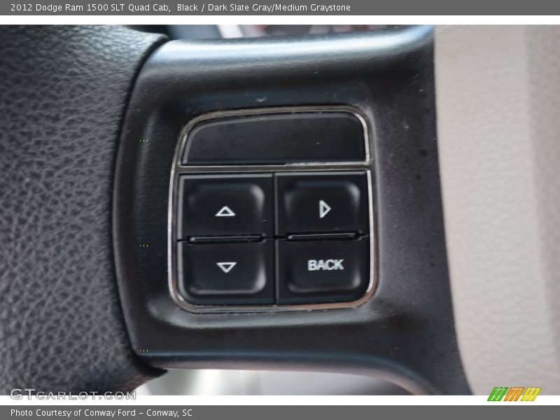 Black / Dark Slate Gray/Medium Graystone 2012 Dodge Ram 1500 SLT Quad Cab