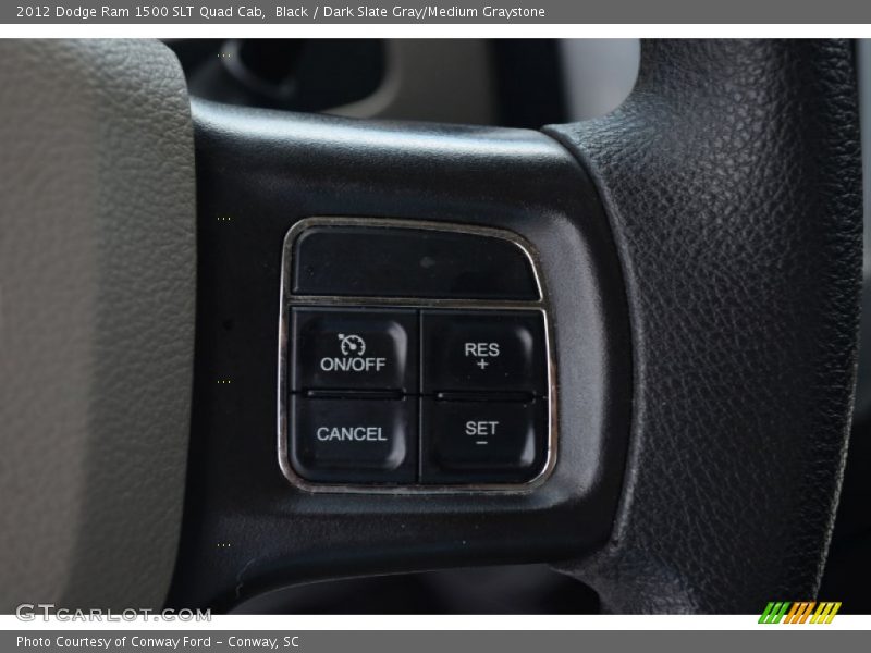 Black / Dark Slate Gray/Medium Graystone 2012 Dodge Ram 1500 SLT Quad Cab