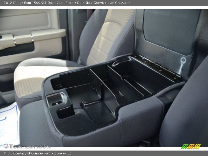 Black / Dark Slate Gray/Medium Graystone 2012 Dodge Ram 1500 SLT Quad Cab