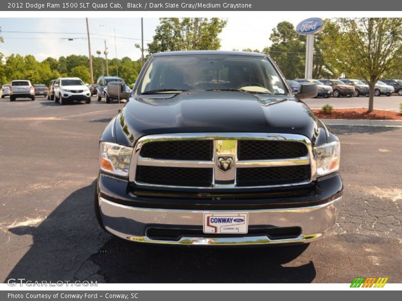 Black / Dark Slate Gray/Medium Graystone 2012 Dodge Ram 1500 SLT Quad Cab