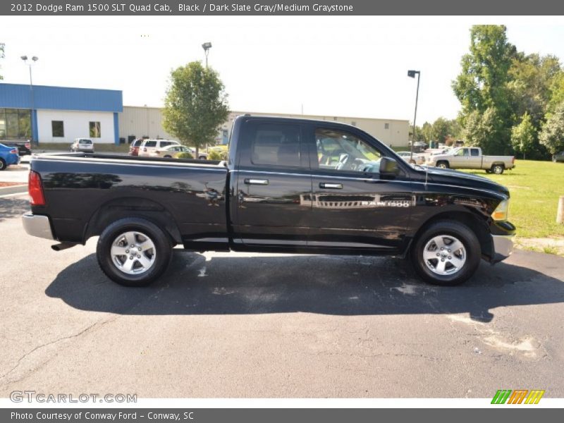 Black / Dark Slate Gray/Medium Graystone 2012 Dodge Ram 1500 SLT Quad Cab