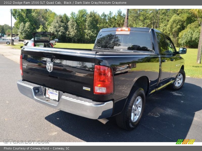 Black / Dark Slate Gray/Medium Graystone 2012 Dodge Ram 1500 SLT Quad Cab