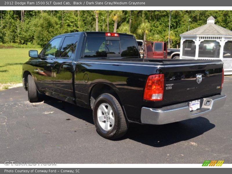 Black / Dark Slate Gray/Medium Graystone 2012 Dodge Ram 1500 SLT Quad Cab