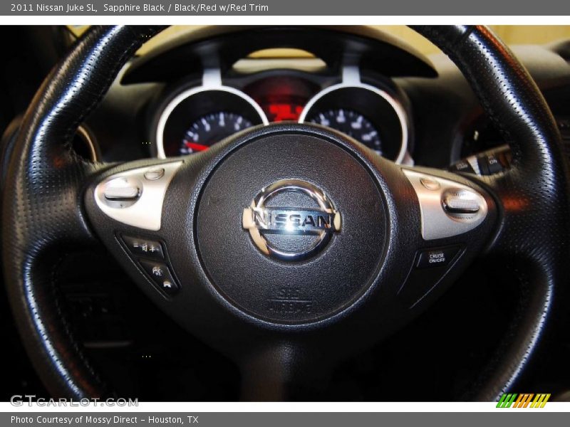 Sapphire Black / Black/Red w/Red Trim 2011 Nissan Juke SL