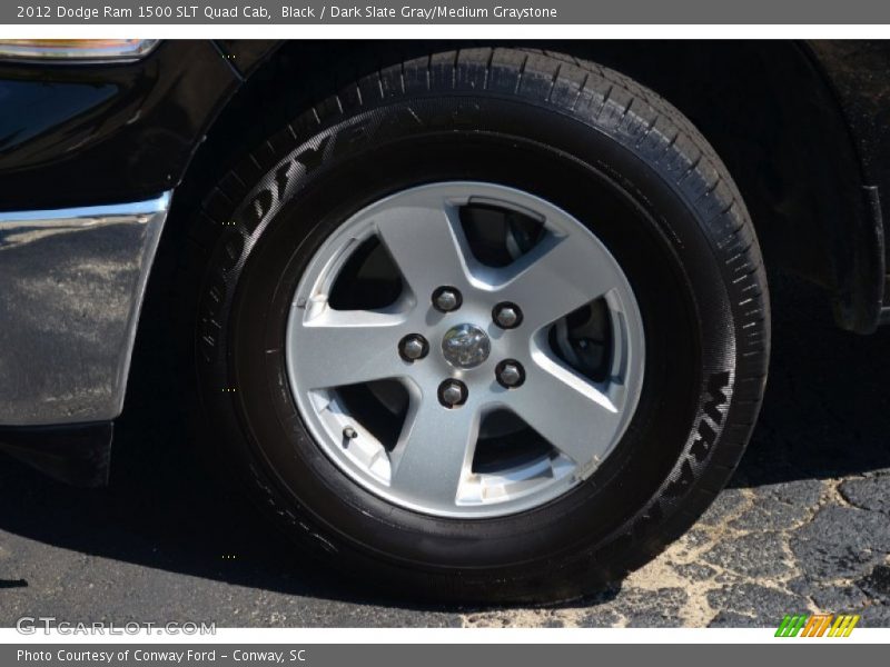 Black / Dark Slate Gray/Medium Graystone 2012 Dodge Ram 1500 SLT Quad Cab