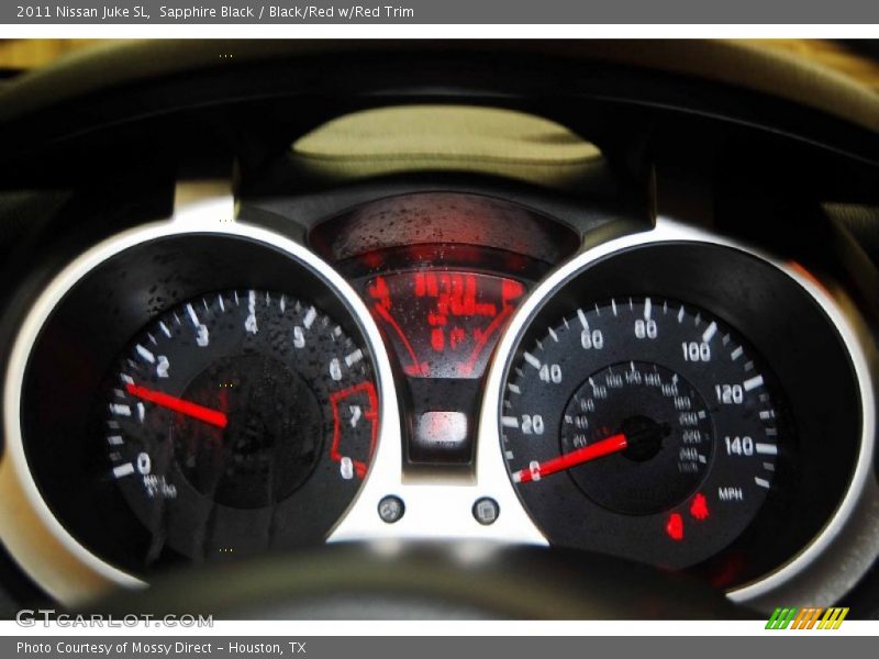 Sapphire Black / Black/Red w/Red Trim 2011 Nissan Juke SL