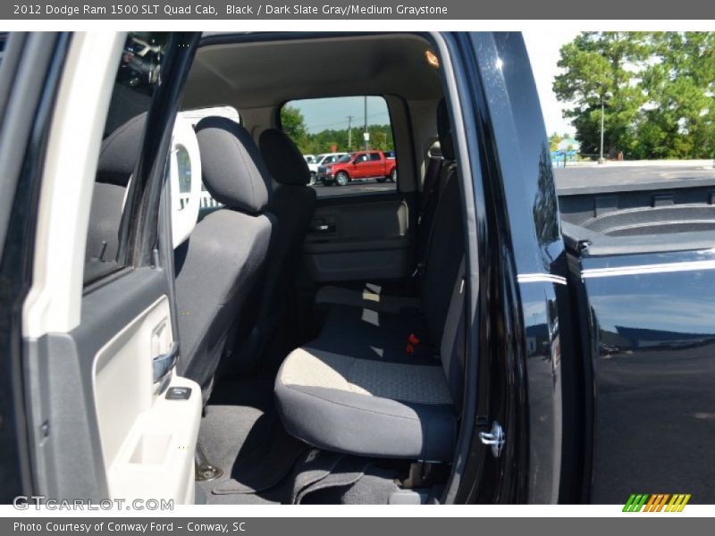 Black / Dark Slate Gray/Medium Graystone 2012 Dodge Ram 1500 SLT Quad Cab