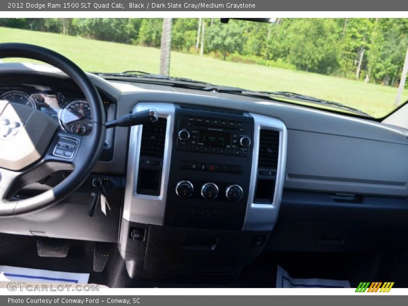 Black / Dark Slate Gray/Medium Graystone 2012 Dodge Ram 1500 SLT Quad Cab