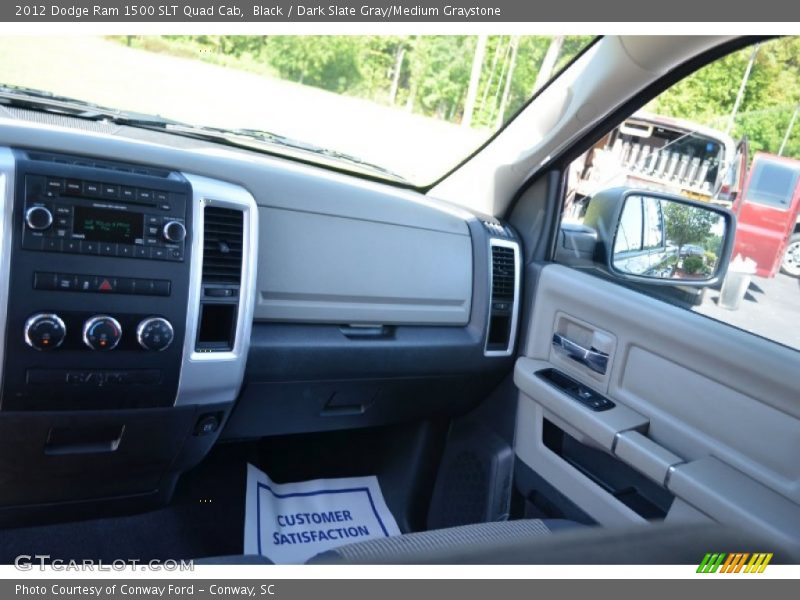 Black / Dark Slate Gray/Medium Graystone 2012 Dodge Ram 1500 SLT Quad Cab