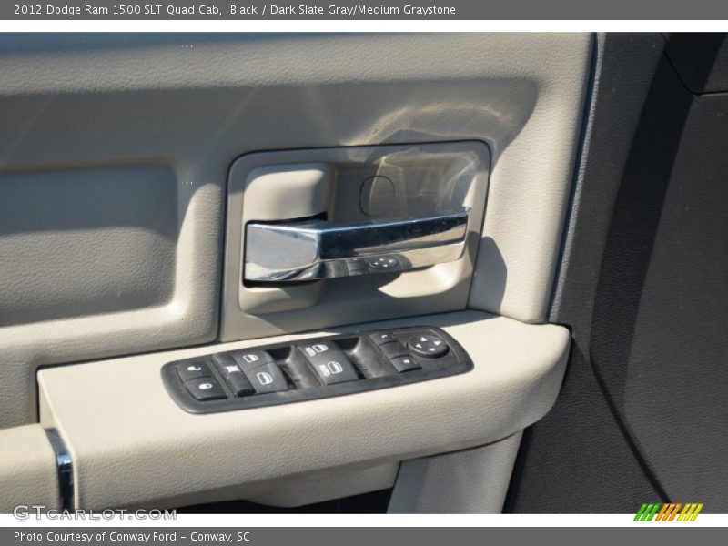 Black / Dark Slate Gray/Medium Graystone 2012 Dodge Ram 1500 SLT Quad Cab