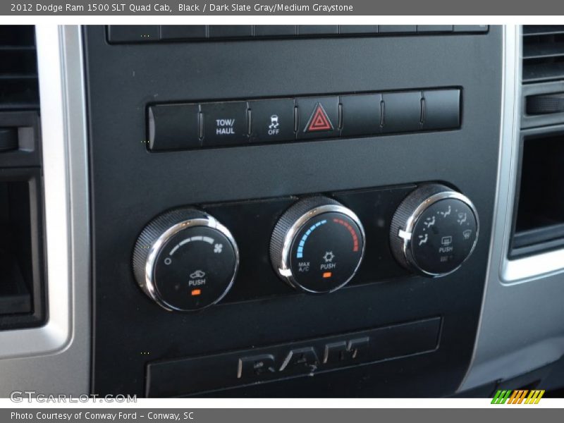 Black / Dark Slate Gray/Medium Graystone 2012 Dodge Ram 1500 SLT Quad Cab