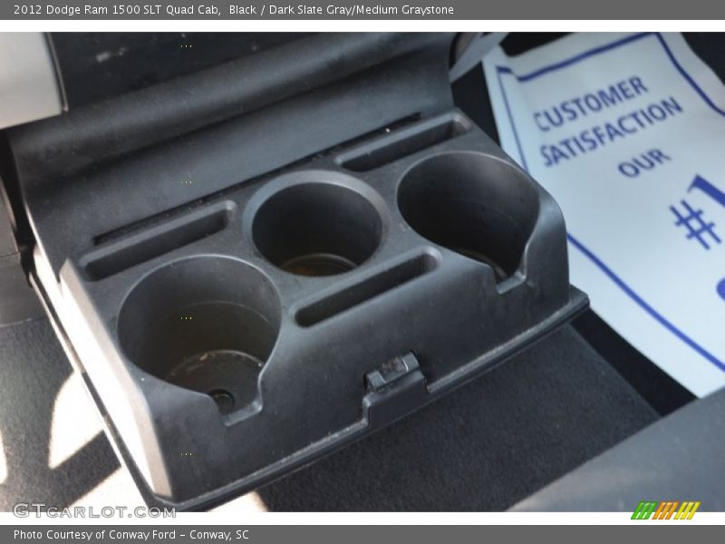 Black / Dark Slate Gray/Medium Graystone 2012 Dodge Ram 1500 SLT Quad Cab