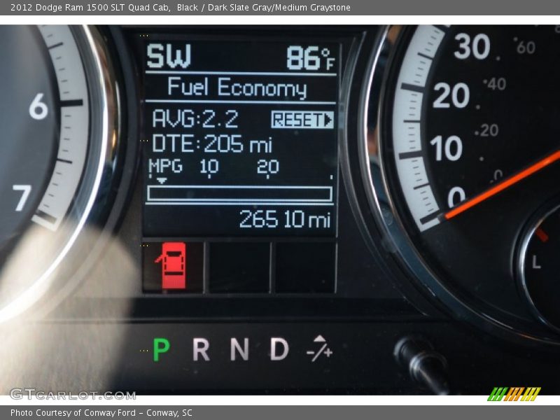 Black / Dark Slate Gray/Medium Graystone 2012 Dodge Ram 1500 SLT Quad Cab