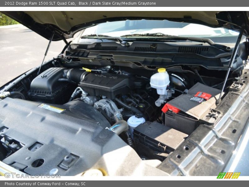 Black / Dark Slate Gray/Medium Graystone 2012 Dodge Ram 1500 SLT Quad Cab