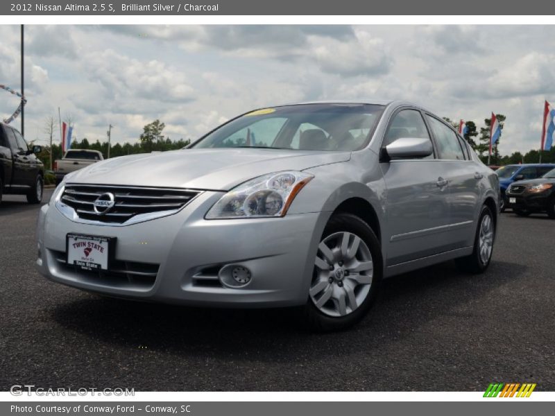 Brilliant Silver / Charcoal 2012 Nissan Altima 2.5 S