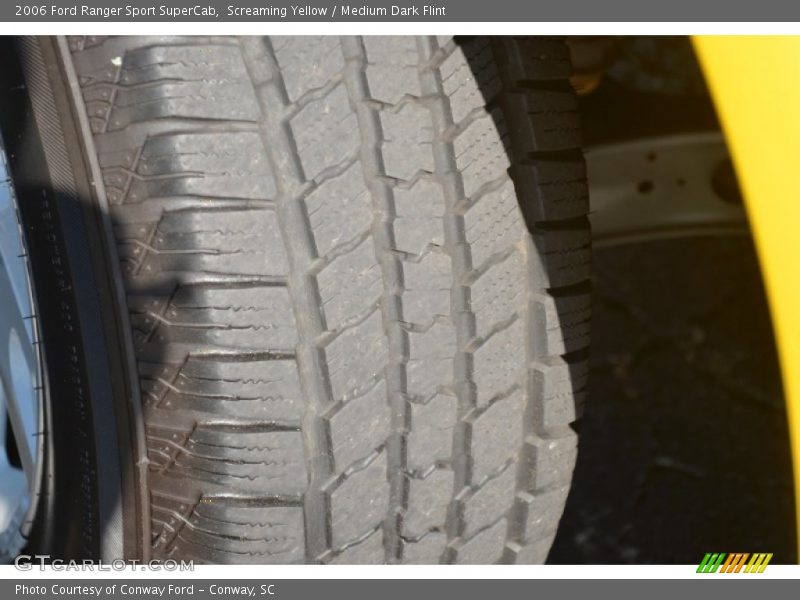 Screaming Yellow / Medium Dark Flint 2006 Ford Ranger Sport SuperCab